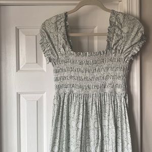 MABLE Size M Sage Green Maxi Dress.
